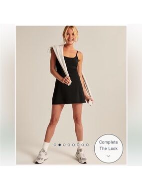 Abercrombie & Fitch Black Athleisure Traveler Dress